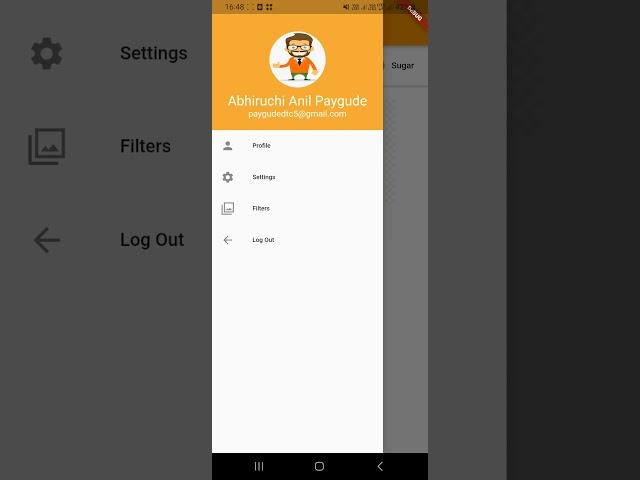 Drawer featur in flutter. #flutter #drawer #code #developer #coding #job #animation #ui #backend