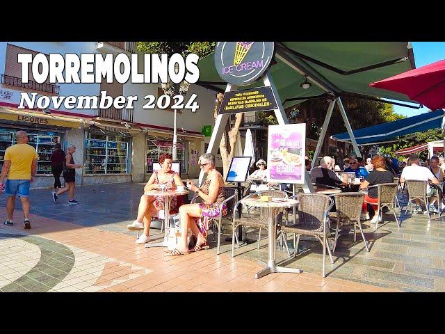 Torremolinos Spain Town Walking Tour Malaga Costa del Sol November 2024 [4K]