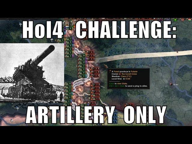 Hearts of Iron 4 Challenge: Artillery Only Actually Worked