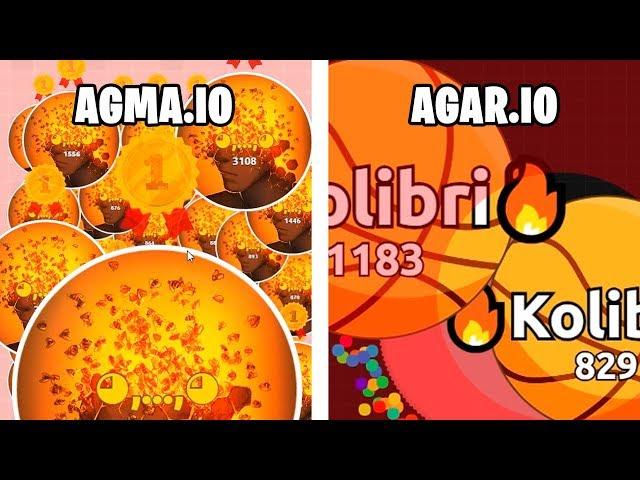 AGMA.IO VS AGAR.IO - BATTLE ROYALE GAMEPLAY