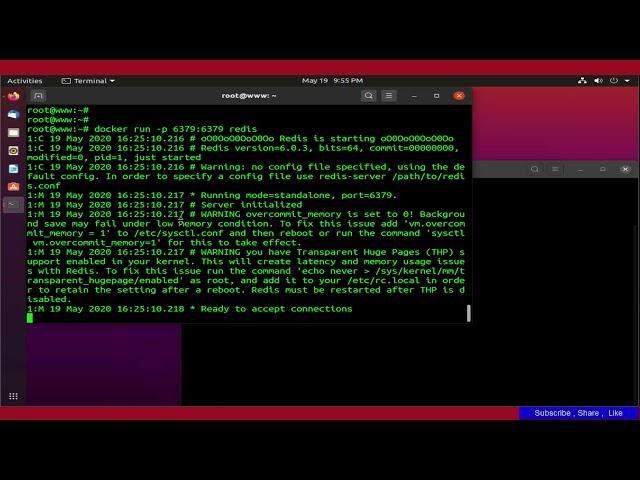 How To Run Redis in a Docker Container On Ubuntu 20.04 LTS