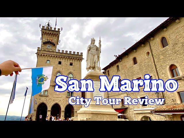 San Marino. Ultimate City Walking Tour and Travel Guide. 4K HDR 60fps.