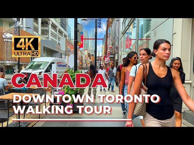  Toronto Walking Tour - Best Yonge Street Walking Tour [4K Ultra HDR/60fps]