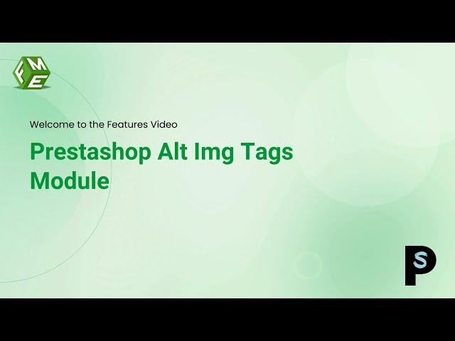 Prestashop SEO Alt Img Tag Generator Module