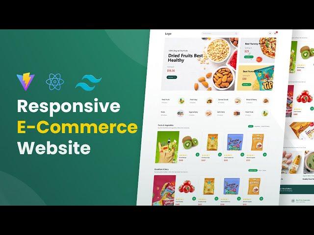 Creating a Responsive eCommerce Website with React and Tailwind CSS with Add To Cart Functionality