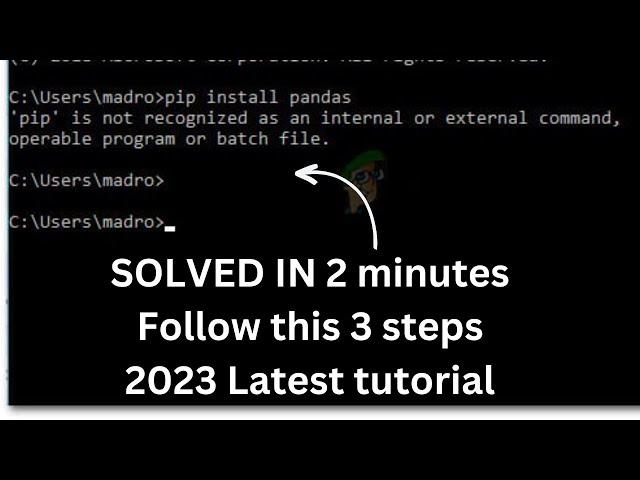 How to install pip in windows 11 in 2 minutes | 2023 Step by step guide |