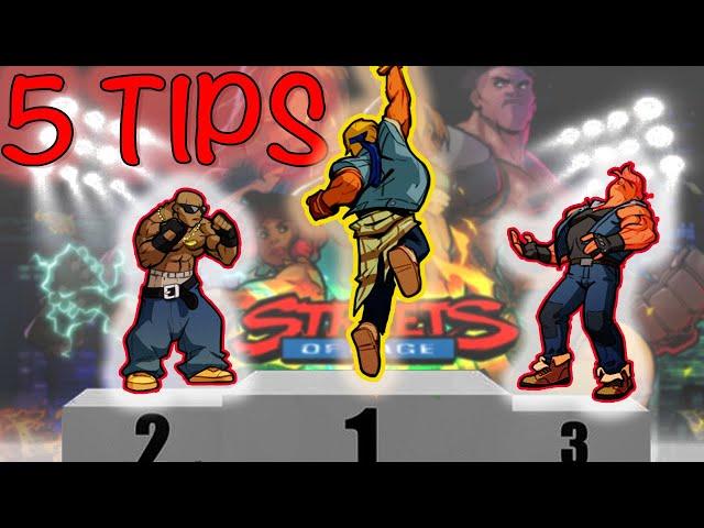 5 TIPS TO BE A PRO, STREETS OF RAGE 4, BEST GUIDE TO BE BETTER AT SOR4 !