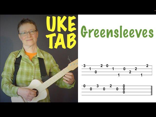 󠁧󠁢󠁥󠁮󠁧󠁿 Greensleeves UKULELE TAB