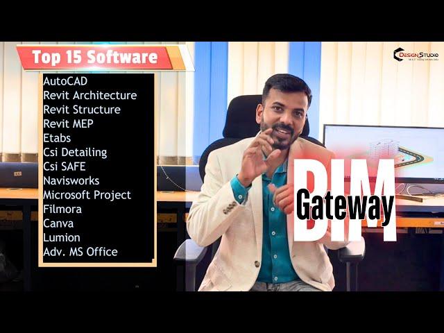 Learn Top 15 BIM Software To Become a BIM Engineer, Coordinator & Manager @DesignStudioInst