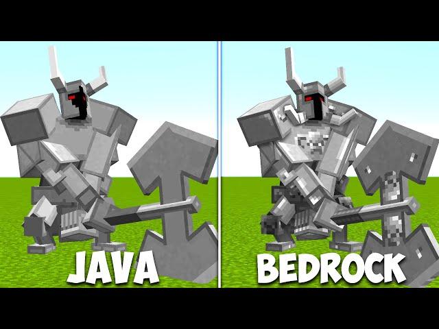 Java vs Bedrock - Ferrous Wroughtnaut