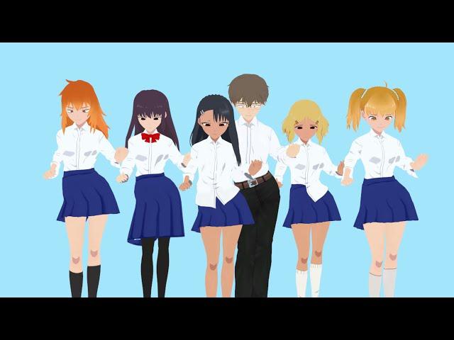 MMD Hips Dance - Full Pack 3d Models Nagatoro