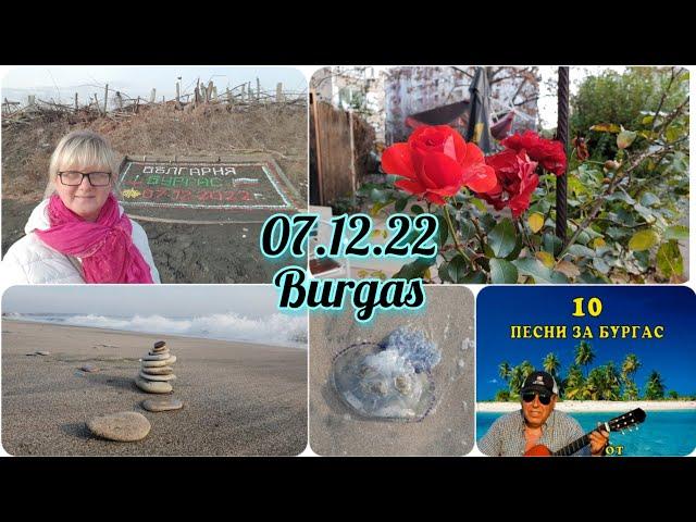 07.12.22 Burgas, Bulgarian. Осторожно! Много моря))). Случайная приятная встреча по дороге домой.