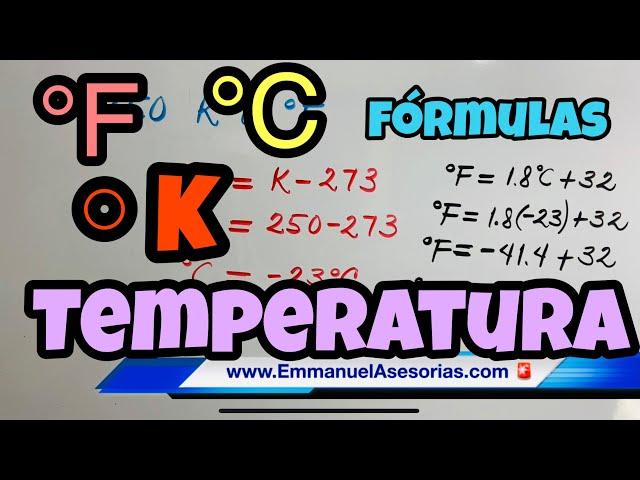 CONVERSIONES DE UNIDADES DE TEMPERATURA  Centígrados, Fahrenheit y Kelvin