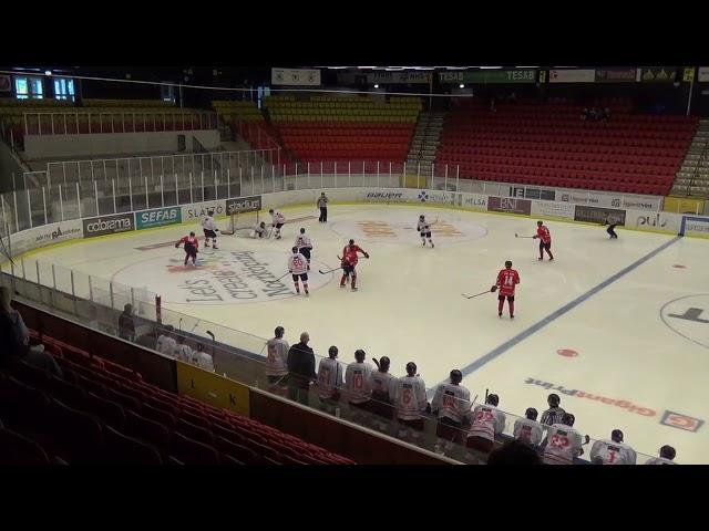 Goalie: Filip Sund. Game: Vita hasten-Nyköping