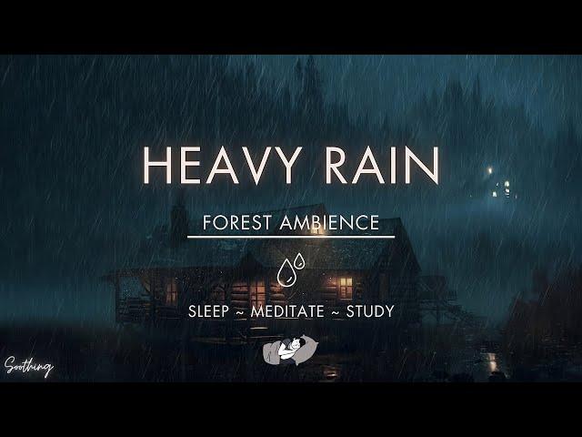 Heavy Rain On Roof | NO MIDROLL ADS | Soothing Rain Sounds For Sleeping