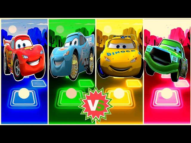 McQueen Car  McQueen Yellow Car  McQueen Green Car  McQueen Blue Car Who is Best?