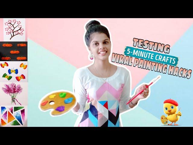 TESTING OUT VIRAL PAINTING HACKS by 5 minute crafts [TAMIL]