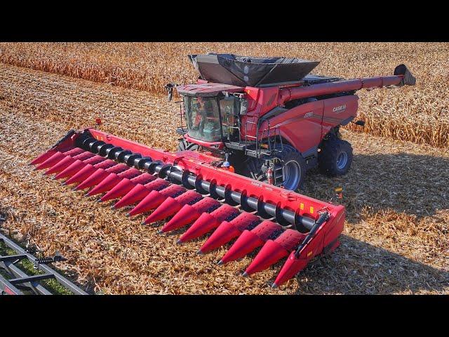 NEW CASE IH AF10 Combine w/ 16-Row Corn Head Hits Over 8,000 Bushels/Hr | In-Cab Chat w/ CNH Dealer