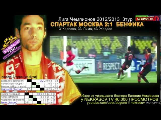 шоу NEKRASOV TV Лига Чемпионов УЕФА Спартак 2:1 Бенфика 23.10.2012