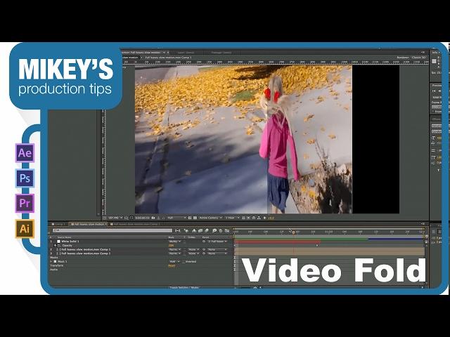 Folding video with After Effects tutorial