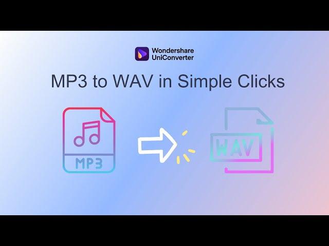 MP3 to WAV in Simple Clicks | Mp3 Converter