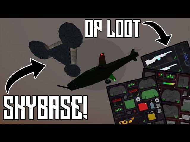 GIANT SKY BASE RAID! AMAZING LOOT!!! | Unturned Gameplay [w/ Friends]