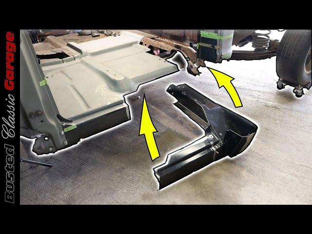 How to repair a rusty cab corner, inner rocker, rear floor and B-pillar panels-1971 Chevy C10 PART 1