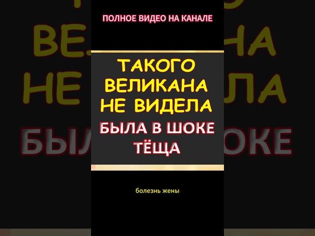 Такого я ещё не видела, с восхищением кивала тёща...Интересные истории из жизни. Аудиорассказ