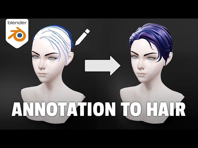 Fastest Technique for Stylized Hair in Blender 4.0