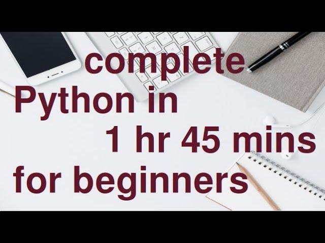 Learn complete Python programming language for absolute beginners easily.