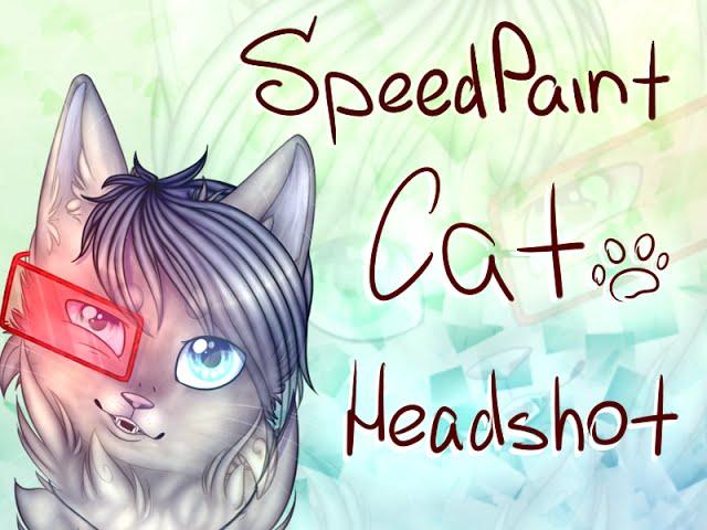 Cat Headshot [SpeedPaint] Paint Tool SAI