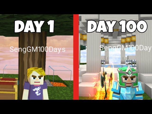 I Spent 100 Days in Skyblock Part 1 - Blockman Go