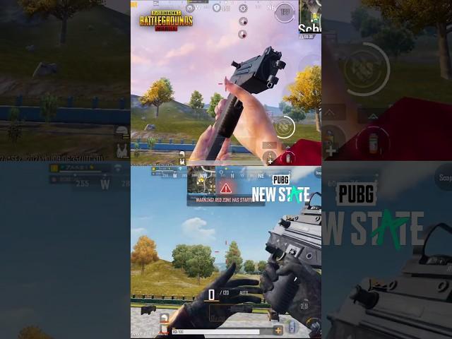 Pubg Mobile vs New State  UZI TEST #shorts #pubgmobile #newstate #bgmi