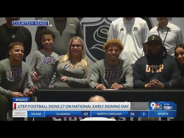 UTEP football signs 27 on National Early Signing Day