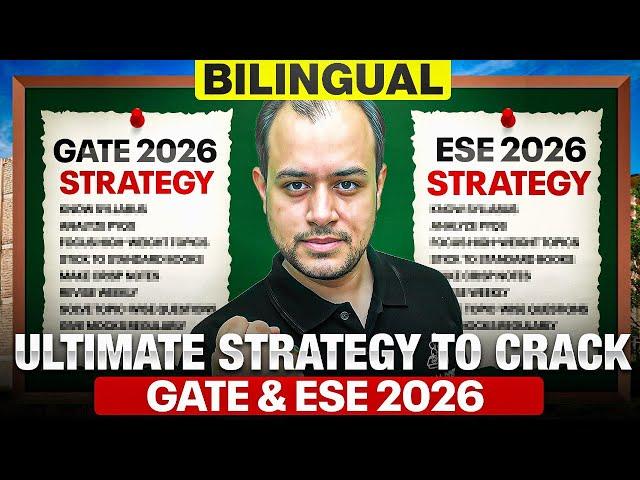 Ultimate Strategy to crack GATE & ESE 2026 | Must Watch | Bilingual | Ankit Goyal | One Man Army