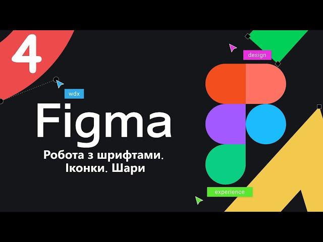 Вивчення Figma Урок 4  Шари. Робота з шрифтами. Іконки