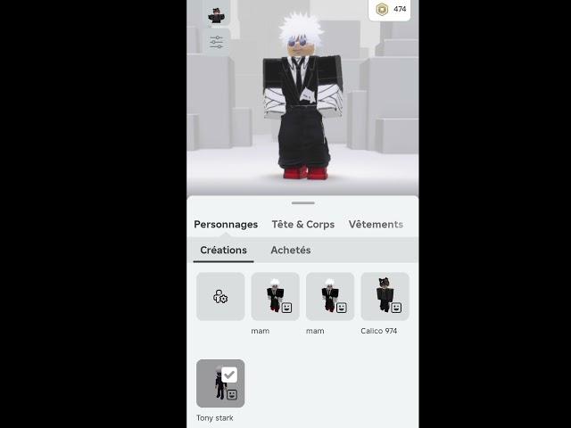 Je viens de gagner mes robux sur roblox