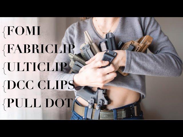 FOMI DCC Fabriclip Ulticlip and Pull the Dot Loop Review | Holster Clip Review