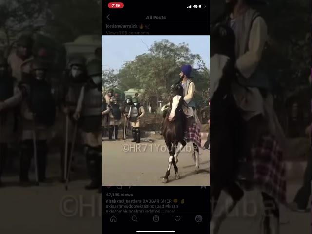 #nihang singh# in delhi # fight between police and sikhs # reels # trending# top # punjabi # vedios