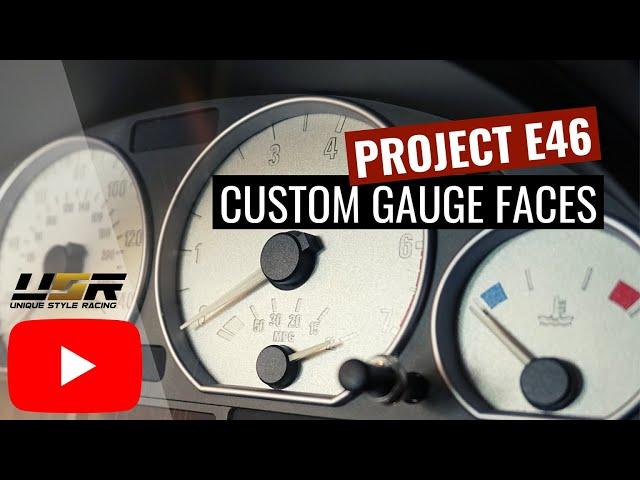 CUSTOM GAUGE FACES | BMW E46