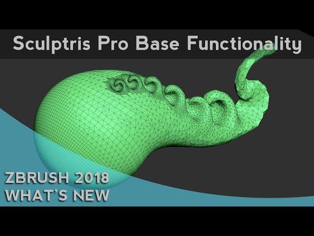 001 ZBrush 2018 Sculptris Pro Base Functionality