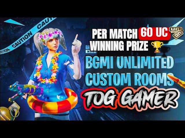 BGMI LIVE CUSTOM ROOM FREE 60 UC day 26 |SUNDAY SPECIAL | TOG GAMER  #bgmilivecustomroom