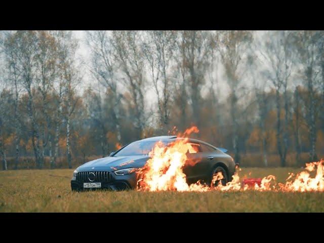 Mercedes-AMG GT 63S | Very Expensive Car On Fire #BURN #fire