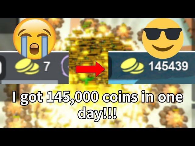 I got 145,000 coins in one day!!! [ booga booga reborn ]