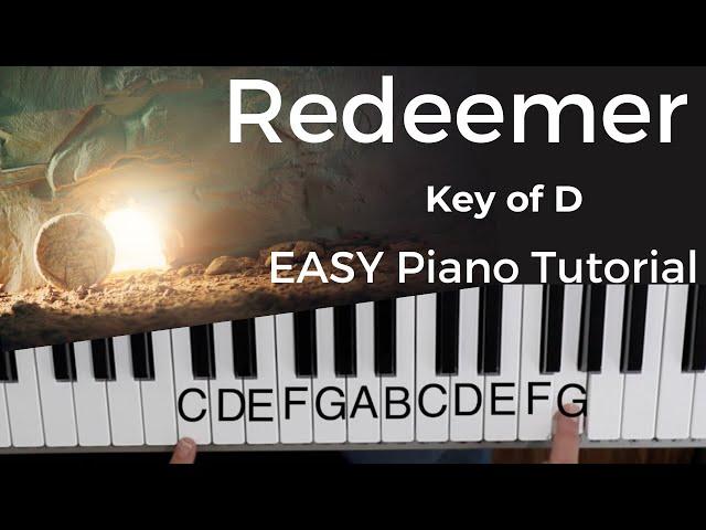 Redeemer -Nicole C Mullen (Key of D)//EASY Piano Tutorial