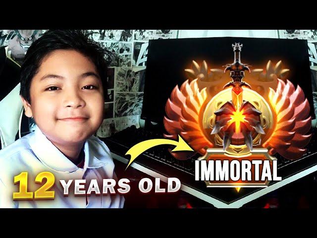 12 YEARS OLD KID GOT IMMORTAL RANK - NEW WORLD RECORD DOTA 2