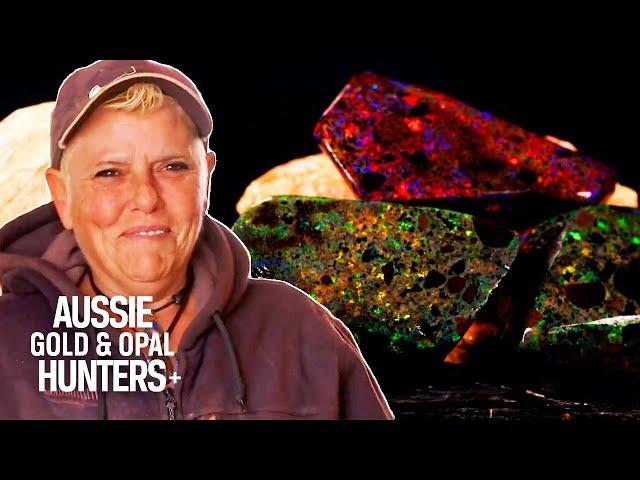 The Misfits Mine RAINBOW MATRIX Opal Worth A WHOPPING $180,000! | Outback Opal Hunters