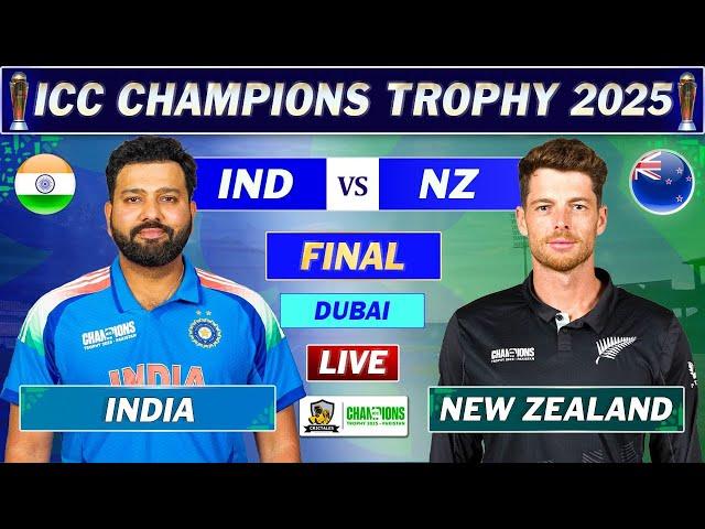 INDIA vs NEW ZEALAND FINAL LIVE COMMENTARY | ICC CHAMPIONS TROPHY LIVE | IND vs NZ LIVE | IND BAT