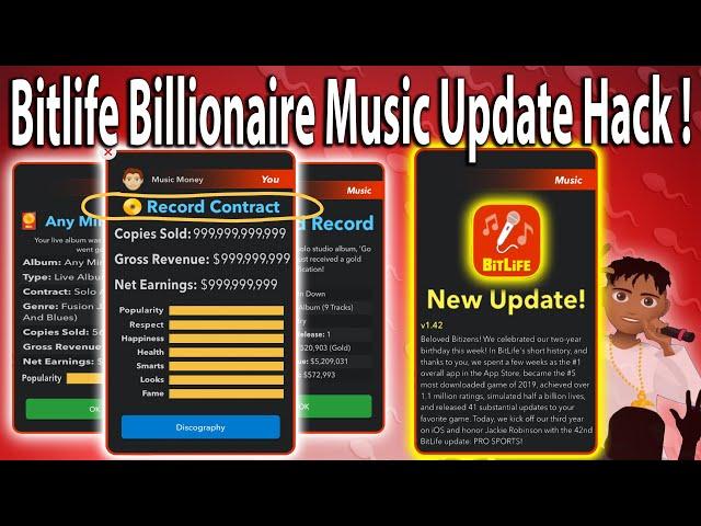 BITLIFE Musical Music Popstar Update - How To Become A Famous Musician Fast IOS (2021 STILL WORKING)