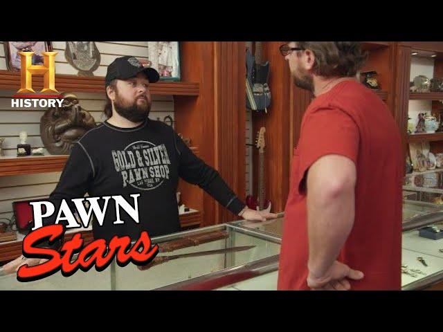 Pawn Stars: Chumlee and Corey Bet on the Price of a Knife (Season 16) | History